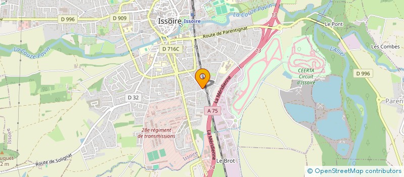 localisation de l'entreprise CIME DE CARON 3195  ISSOIRE