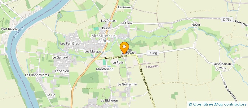 localisation de l'entreprise CIME ELAGAGE à MESSIMY-SUR-SAONE