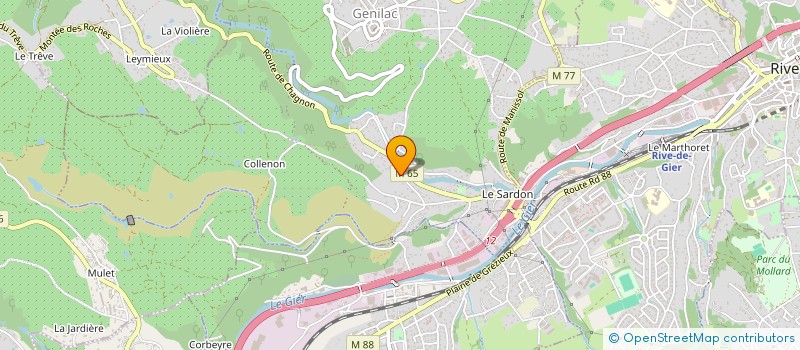 localisation de l'entreprise CIME IMMO  GENILAC