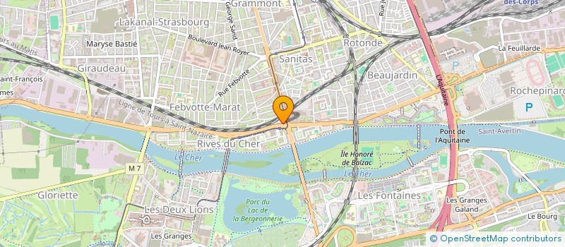 localisation de l'entreprise CIMEF-CENTRE à TOURS