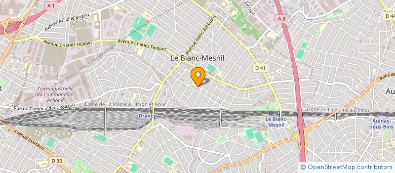 localisation de l'entreprise CIMENDAR à LE BLANC-MESNIL