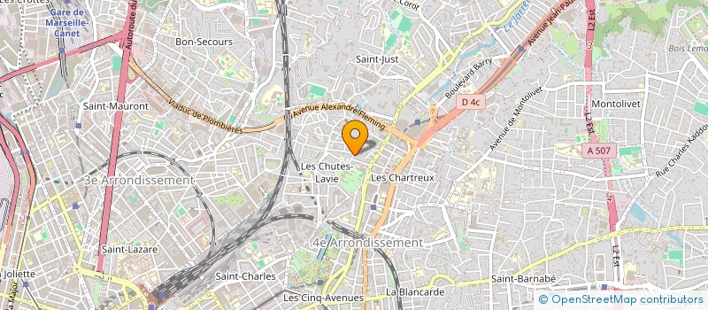 localisation de l'entreprise CIMENDEF à MARSEILLE