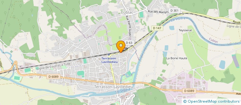 localisation de l'entreprise CIMENLI CONSTRUCTIONS  TERRASSON-LAVILLEDIEU