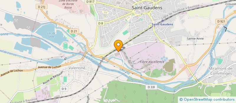 localisation de l'entreprise CIMENT OCCITANIE à SAINT-GAUDENS