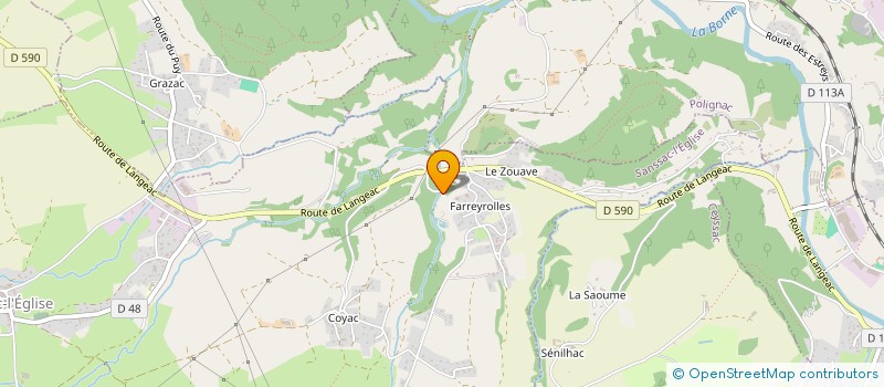 localisation de l'entreprise CIMEO à SANSSAC L'EGLISE