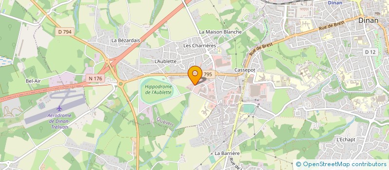 localisation de l'entreprise CIMEO CLOISONS DOUBLAGES à QUEVERT