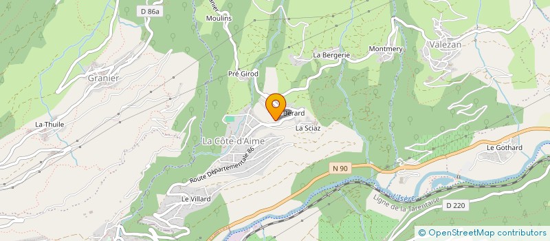 localisation de l'entreprise CIMES à LA PLAGNE TARENTAISE