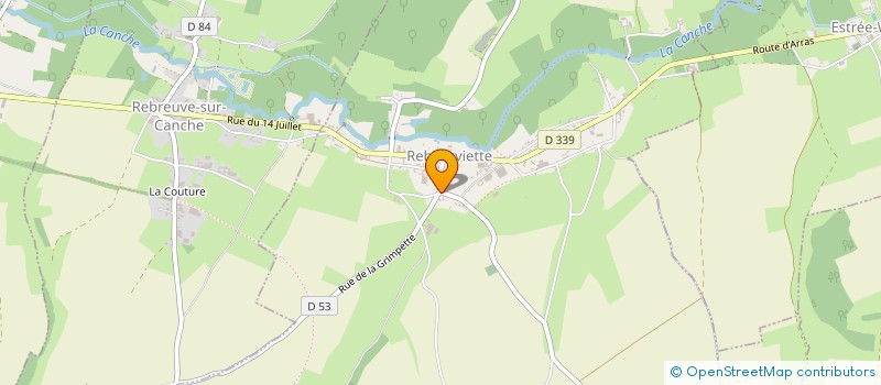 localisation de l'entreprise CIMES DU NORD  REBREUVIETTE