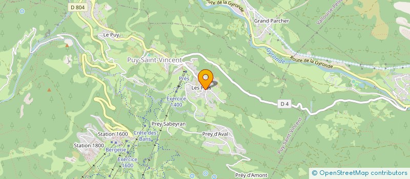 localisation de l'entreprise CIMES ET NEIGE IMMOBILIER à PUY SAINT VINCENT