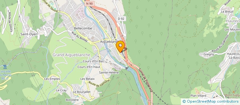 localisation de l'entreprise CIMES VALLEES SERVICES CVS  GRAND-AIGUEBLANCHE