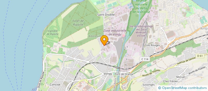 localisation de l'entreprise CIMESECURITY à THONON-LES-BAINS
