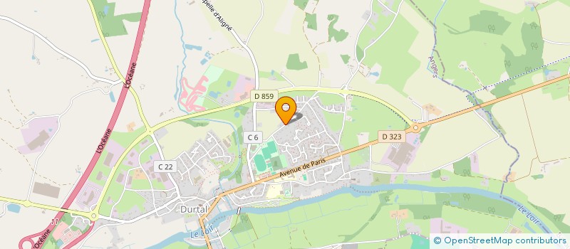 localisation de l'entreprise CIMETIERE D ANIMAUX DE L OUEST  DURTAL