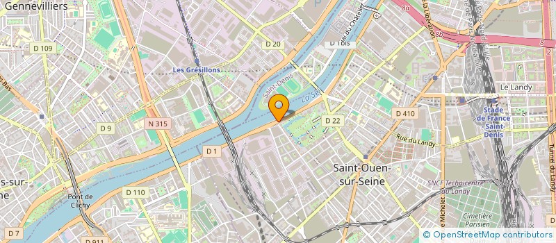 localisation de l'entreprise CIMEX BTP à SAINT-OUEN-SUR-SEINE