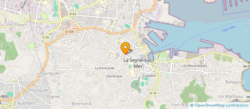 localisation de l'entreprise CIMEXPAN ENGINEERING à LA SEYNE-SUR-MER