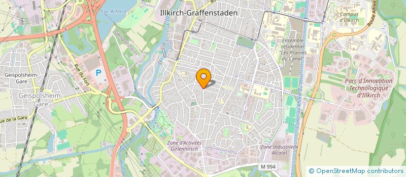 localisation de l'entreprise CIMI BATIMENT  ILLKIRCH-GRAFFENSTADEN