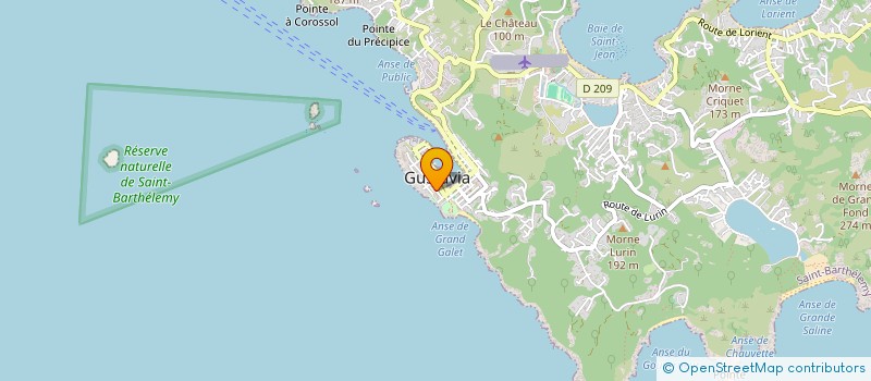 localisation de l'entreprise CIMIN HOLDING à SAINT BARTHELEMY