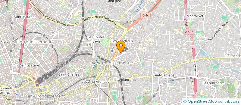 localisation de l'entreprise CIMINO ESPACE MACONNERIE à MARSEILLE