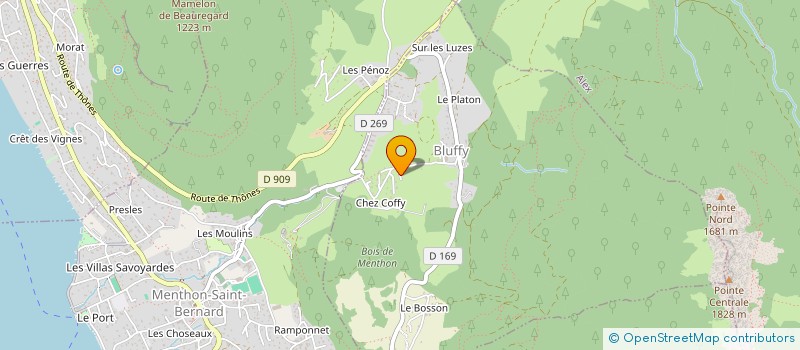 localisation de l'entreprise CIMMA à BLUFFY