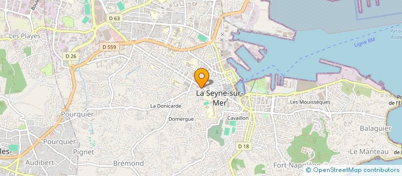 localisation de l'entreprise CIMMERIA à LA SEYNE-SUR-MER
