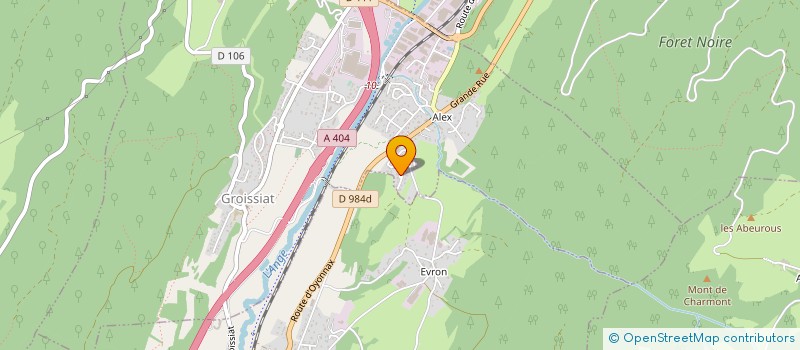 localisation de l'entreprise CIMMO à GROISSIAT