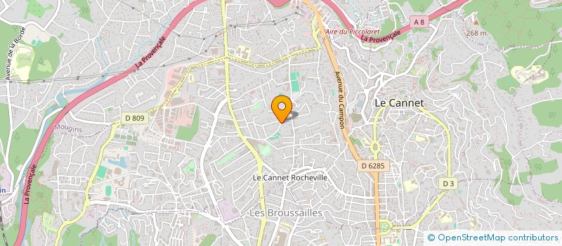 localisation de l'entreprise CIMMOB à LE CANNET