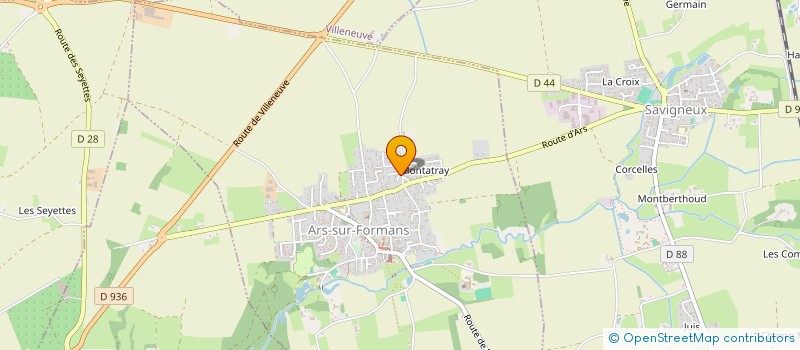 localisation de l'entreprise CIMOBRU  ARS-SUR-FORMANS