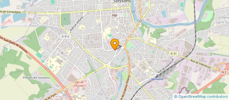 localisation de l'entreprise CIMOSKI à SOISSONS