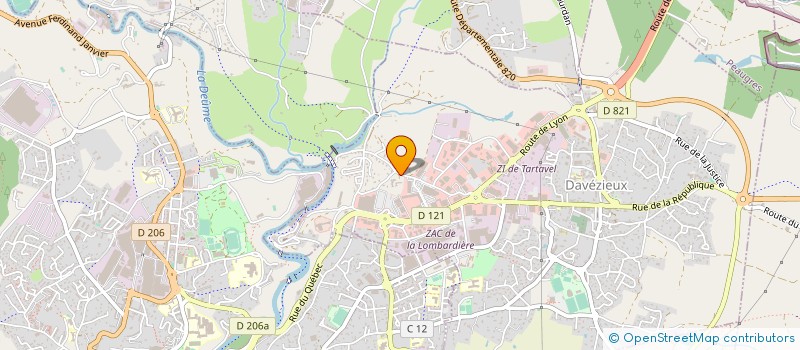 localisation de l'entreprise CIMPEX à DAVEZIEUX