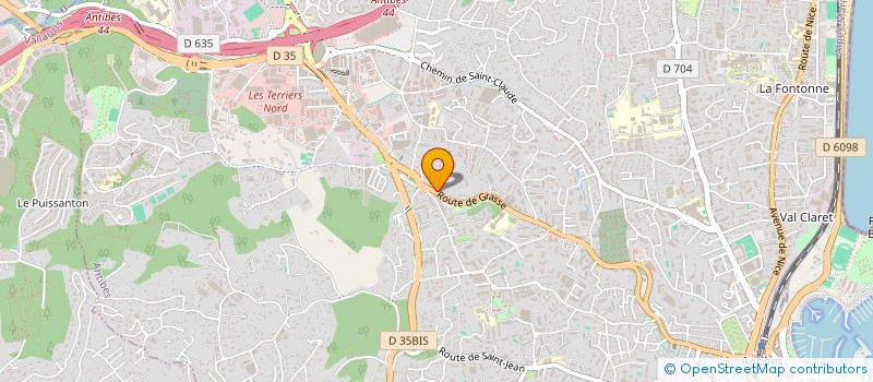 localisation de l'entreprise CIN à ANTIBES