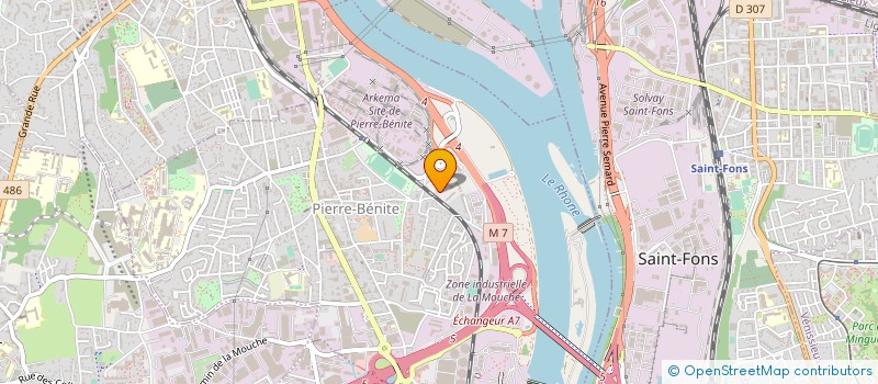 localisation de l'entreprise CIN CELLIOSE à OULLINS-PIERRE-BENITE