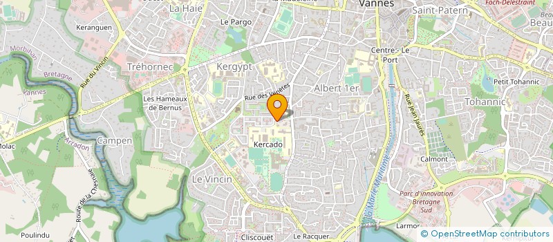 localisation de l'entreprise CIN'ECRAN à VANNES