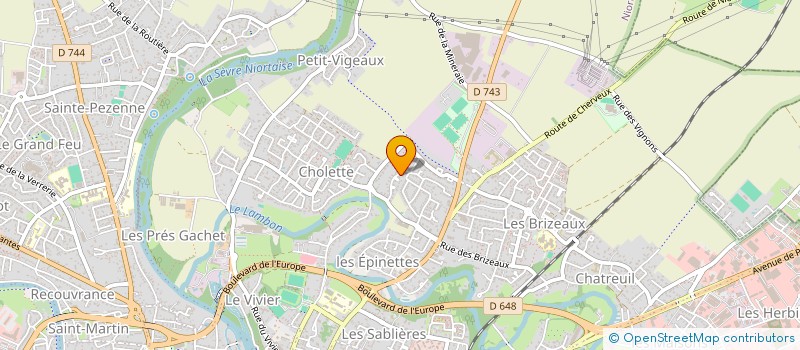 localisation de l'entreprise CIN'ETHIQUE  NIORT