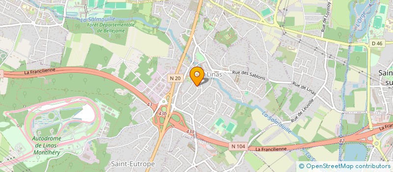 localisation de l'entreprise CIN PLATRERIE  MONTLHERY