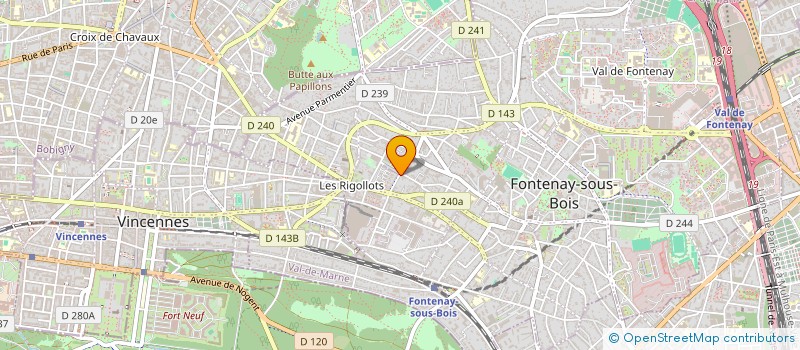 localisation de l'entreprise CINABRE à FONTENAY-SOUS-BOIS