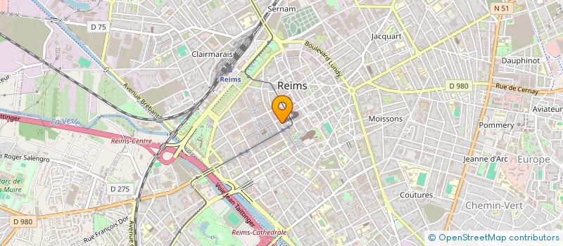 localisation de l'entreprise CINABRE ROUGE  REIMS