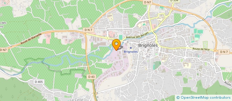 localisation de l'entreprise CINACOM  BRIGNOLES