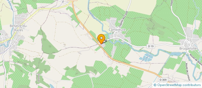 localisation de l'entreprise CINALA  CAMBIEURE