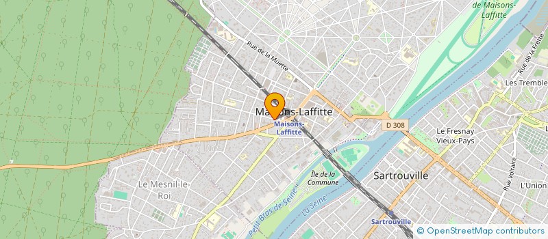 localisation de l'entreprise CINAMAT CLUB FRANCAIS M LAFFIT à MAISONS-LAFFITTE