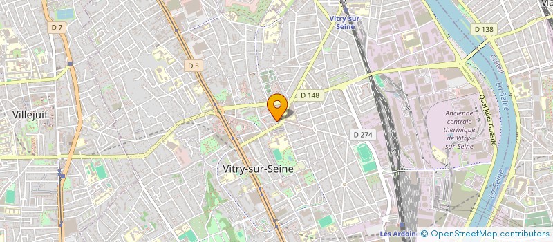 localisation de l'entreprise CINAR 2 à VITRY-SUR-SEINE