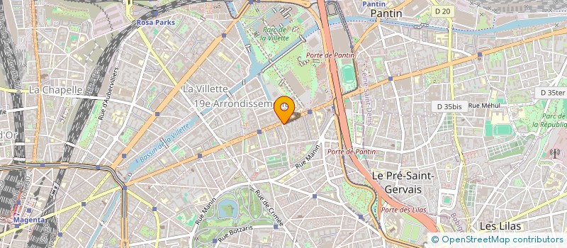 localisation de l'entreprise CINAR  PARIS