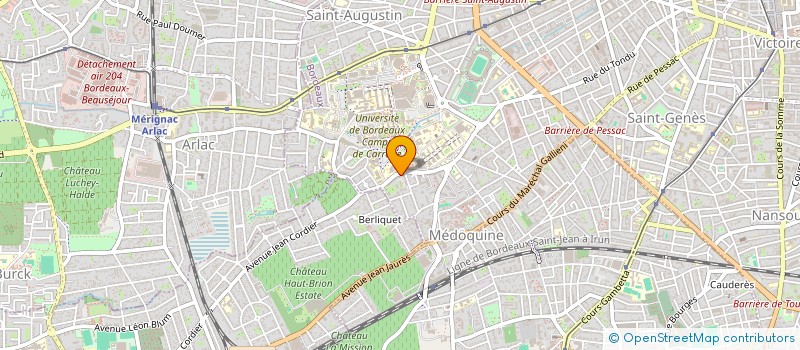 localisation de l'entreprise CINAR  BORDEAUX