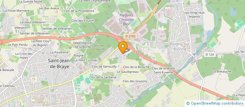 localisation de l'entreprise CINAR à SAINT-JEAN-DE-BRAYE