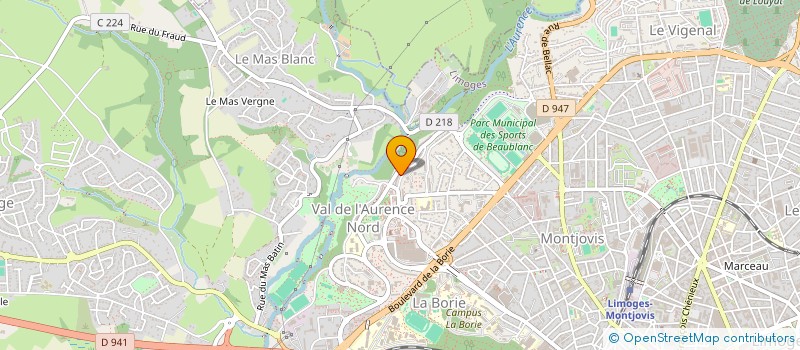 localisation de l'entreprise CINAR  LIMOGES