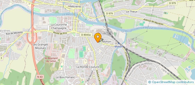 localisation de l'entreprise CINBAT à CHARLEVILLE-MEZIERES