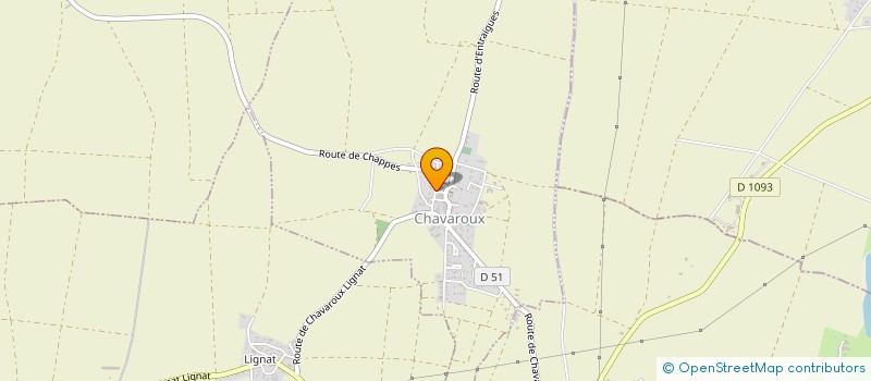 localisation de l'entreprise CINCLE à CHAVAROUX