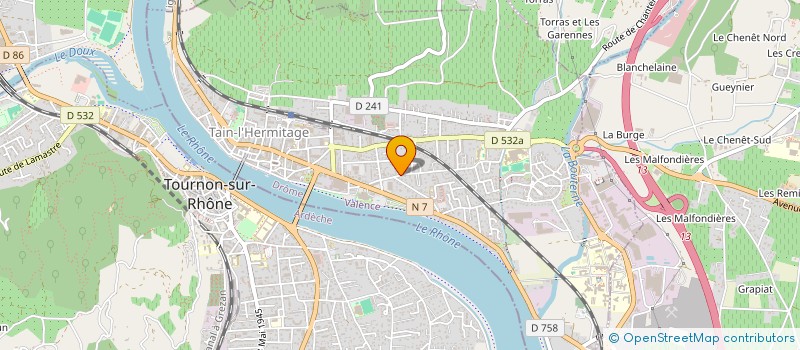 localisation de l'entreprise CINCODOS  TAIN-L'HERMITAGE