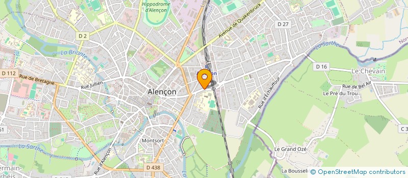 localisation de l'entreprise CIND DES LOCATIONS DE BIENS IMMOBILIERS à ALENCON