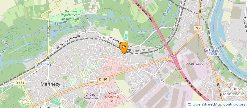 localisation de l'entreprise CINDA  ORMOY