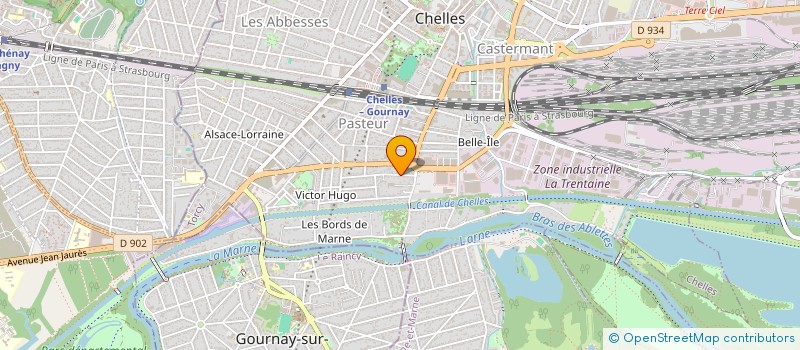 localisation de l'entreprise CINDEB  CHELLES