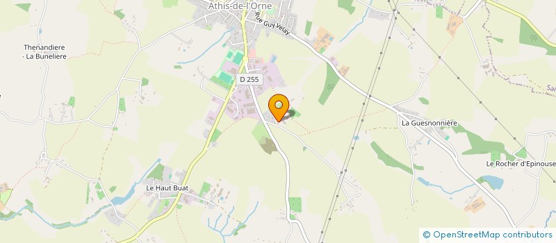 localisation de l'entreprise CINDELACOUR à ATHIS-VAL DE ROUVRE